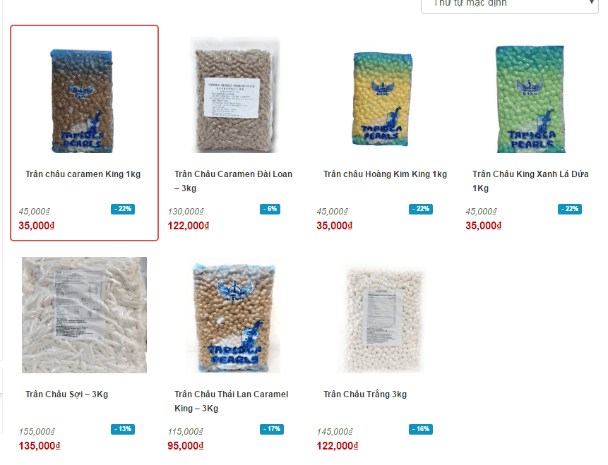 trân châu cách bảo quản