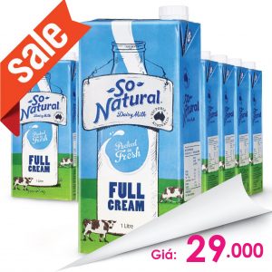 Sữa tươi nguyên kem So Natural - 1L