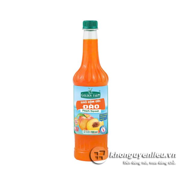 Syrup Đậm Đặc Golden Farm Đào 700ml