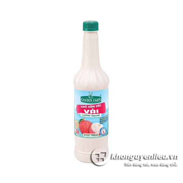 Syrup Đậm Đặc Golden Farm Vải 700ml
