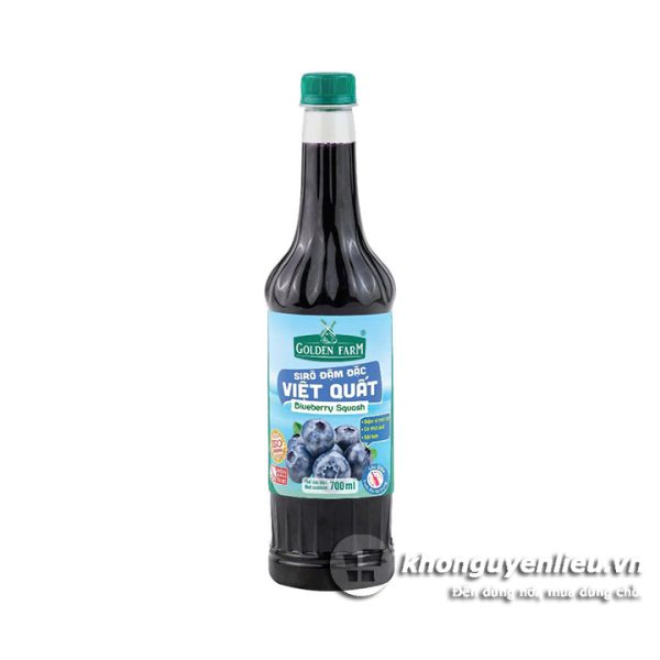 Syrup Đậm Đặc Golden Farm Việt Quất 700ml