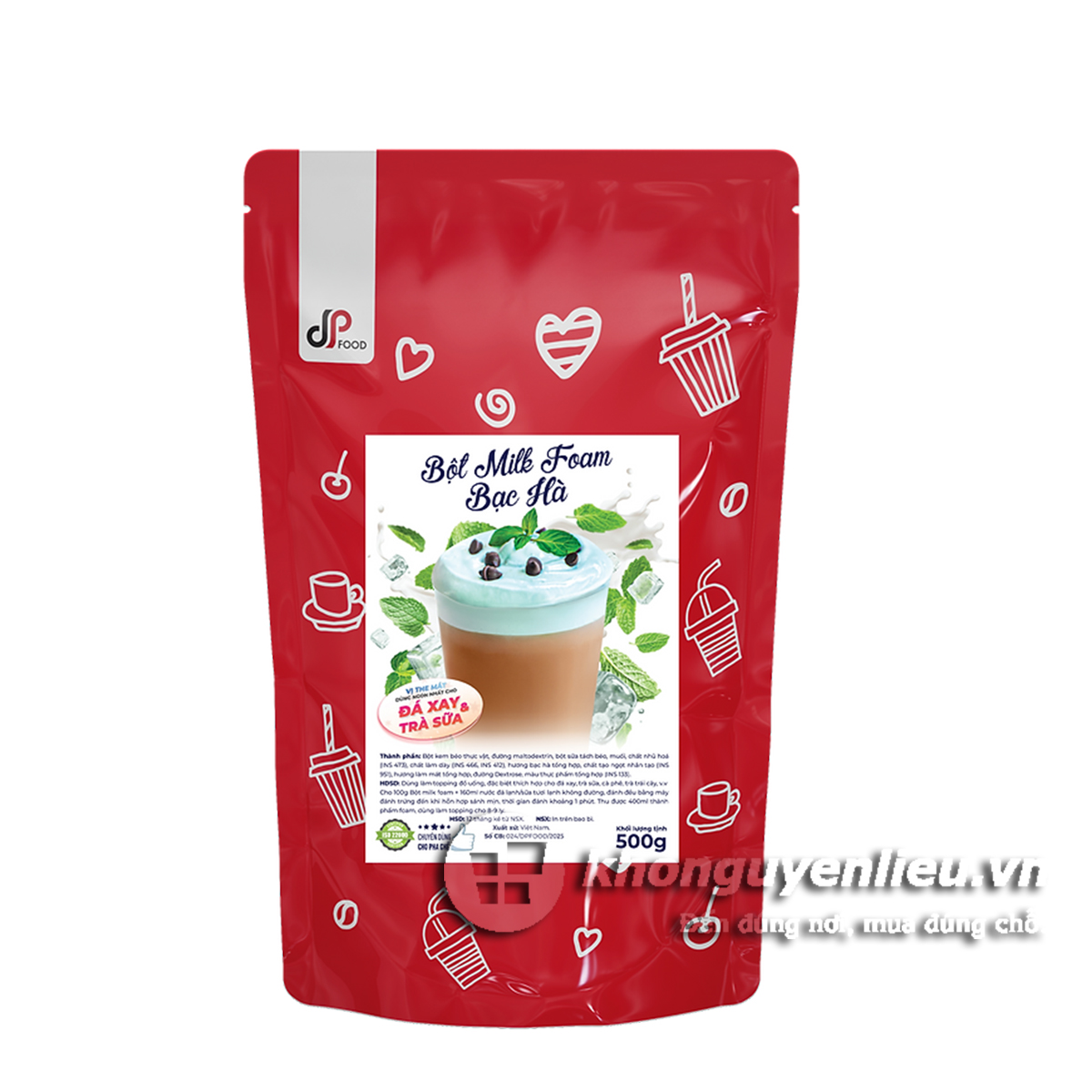 Bột Milk Foam Bạc Hà DP Food - 500g