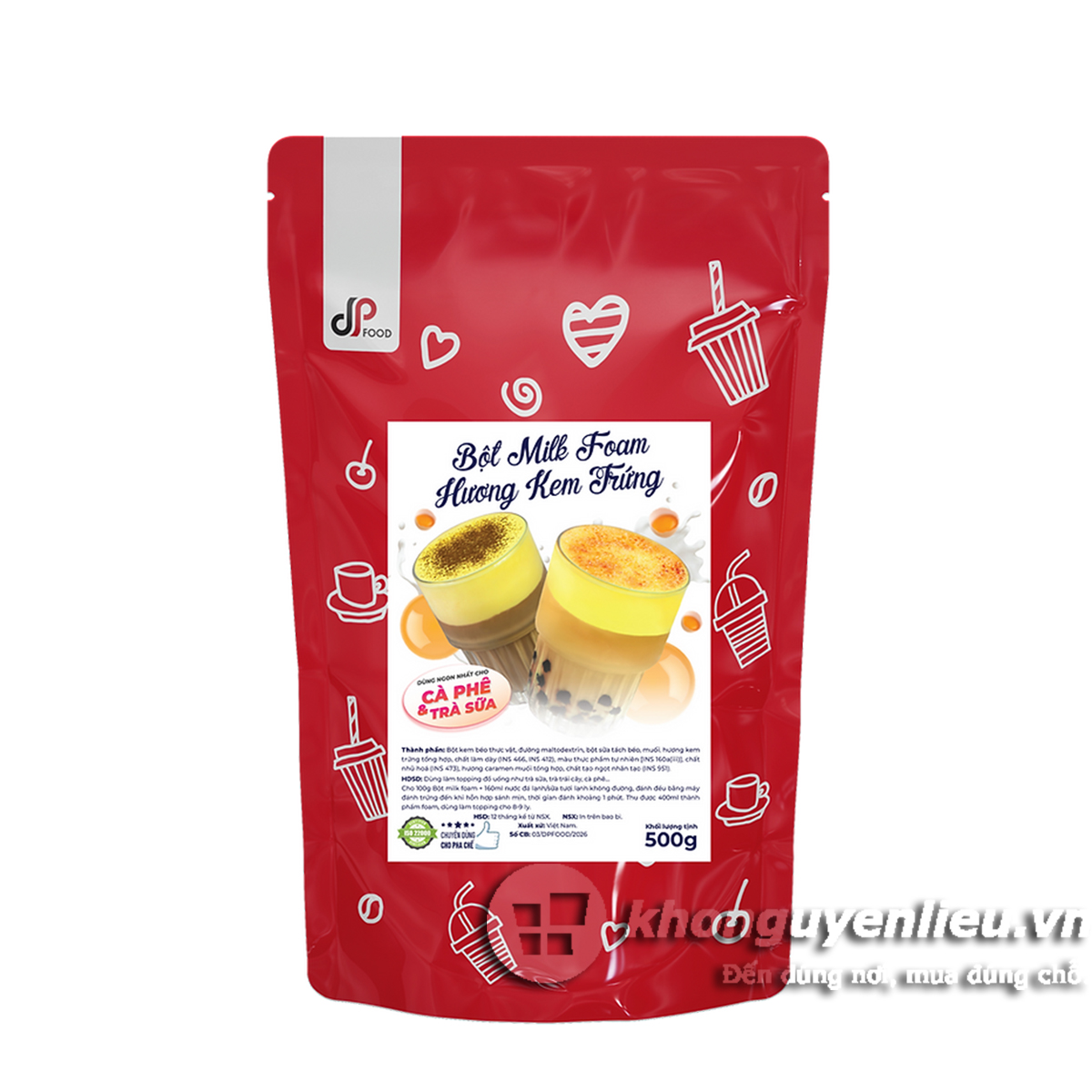 Bột Milk Foam Kem Trứng DP FOOD - 500g