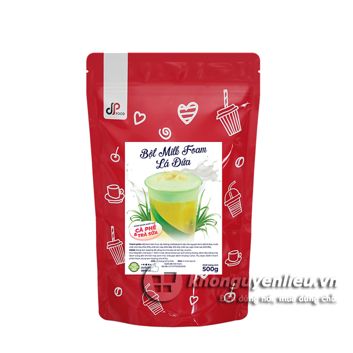 Bột Milk Foam Lá Dứa DP Food - 500g